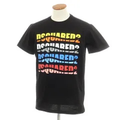 【新品】ディースクエアード DSQUARED2 コットン クルーネック 半袖Ｔシャツ ブラック【サイズM】【メンズ】