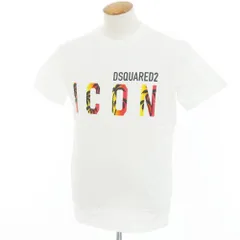 【新品アウトレット】ディースクエアード DSQUARED2 コットン クルーネック 半袖Ｔシャツ ホワイト【サイズM】【メンズ】