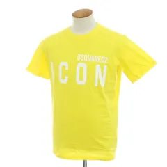 【新品】ディースクエアード DSQUARED2 コットン クルーネック 半袖Ｔシャツ イエロー【サイズM】【メンズ】