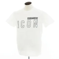 【新品】ディースクエアード DSQUARED2 コットン クルーネック 半袖Ｔシャツ ホワイト【サイズL】【メンズ】