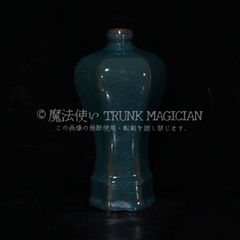 旧家蔵出し 宋 汝窯 開片 六方梅瓶 古陶瓷器 陶芸 造型精美 古美術品 収集家 CLH131P045