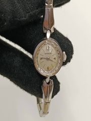3-3483 SEIKOセイコーリングウォッチシルバー_シェル文字盤 手巻・稼働