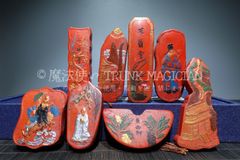 From a former family collection: Finely carved cinnabar ink, stationery, calligraphy items, stationery prize, with box, memorial item, antique art, collector's item. CLH131P538