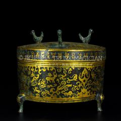 中国古美術 鍍金銅碗 鏨刻手工 酒器 茶器 細密細工 置物 古賞物 古擺件
