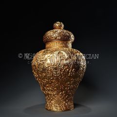 旧家蔵出し 宋 汝窯 開片 六方梅瓶 古陶瓷器 陶芸 造型精美 古美術品