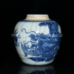 中国 青花龍絵高足杯　f3260608 中国 青花龍絵高足杯 f3260608 - メルカリ