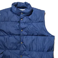 90's LLビーン ナイロン ダウンベスト 紺 (XL位) ネイビー グースダウン パッカブル 90年代 旧タグ オールド アウトドア L.L.Bean アメリカ古着 USED ビンテージ ヴィンテージ