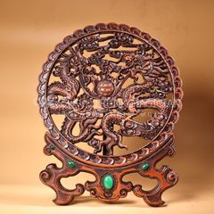 木彫り龍 開運の龍神（九龍）置物 木彫り 龍 - メルカリ