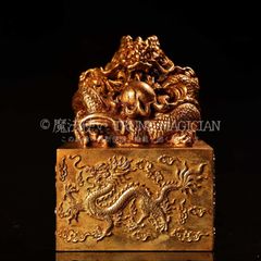 旧家蔵出し 銅製 景泰藍 琺瑯彩 龍鳳紋 花瓶一對 供養品 古美術品 収集