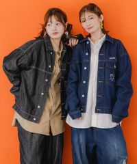 ディズニー ハンナモンタナ アベイル デニムジャケット L ブルー