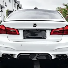送料無料 BMW 5シリーズ G30 G38 2018-2023年対応 リアスポイラー M5スタイル 525 520 535 LI 光沢ブラック トランクウイング 外装ドレスアップCYB69デザイン刷新