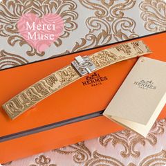 ❤お得なお品❤ナイトブレスレット オレンジｘシルバー金具 エルメス ❤お得なお品❤ナイトブレスレット オレンジxシルバー金具 エルメス