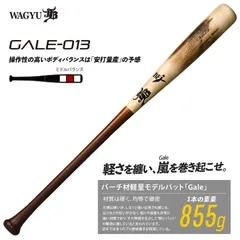 和牛JB バーチ材硬式木製バット (Gale) ゲイル 野球 軽量 (中学硬式 高校 大学社会人 ) 22FW(GALE013)のサムネイル