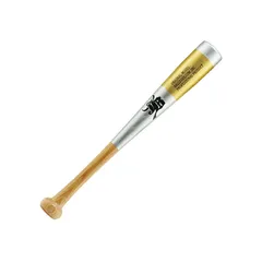 和牛JB 片手用トレーニングバット 50cm/450g 硬式軟式兼用 木製 シルバー×ゴールドのサムネイル