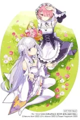 【中古】キャラカード エミリア＆ラム 描き下ろしイラストカード 「Re：ゼロから始める異世界生活 第四章 聖域と強欲の魔女」 KADOKAWAコミック特約店限定イラストカードプレゼントフェア 対象書籍購入特典