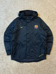 M NIKE バルセロナ 08-09 フード アウター ジャケット ネイビー
