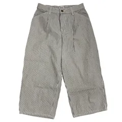 186004 Lee リー ストライプ ワイドクロップドパンツ S メンズ