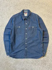 M リーバイス LEVI'S ウェスタン ツーポケット デニムシャツ インディゴ