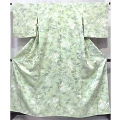 手染め 小紋 草花 紋意匠 ぼかし八掛 正絹 躾糸付き HKT102 - メルカリ