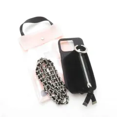 美品 ajew エジュー iPhone15pro iPhoneケース ジッパーポケット付 レディース AC1605 