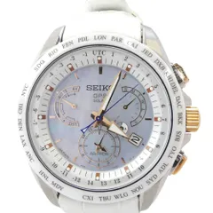 SEIKO セイコー SBXB063 Astron GPS Solar Dual-Time アストロン GPS ソーラー デュアルタイム 時計 ウォッチ ホワイト系【中古】
