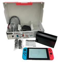 186000 Nintendo Switch HAC-001  美品 本体 箱付き ケーブル付き 通電確認済み 初期化済み