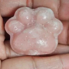 ピンクオパール✨肉球✨カービング✨