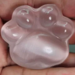 ピンクキャッツアイ✨大きめサイズ肉球✨カービング✨