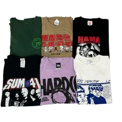 186000 ★美品あり★　現状品　ヴィンテージ・ライブＴなど　半袖・長袖Ｔシャツ　Ｍ～XXLサイズ メンズ 6点まとめ売り