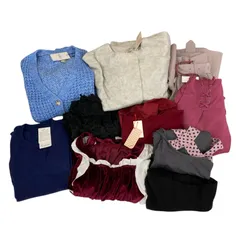 186004 タグ付き　FREE　Fサイズ　冬服 レディース 10点まとめ売り