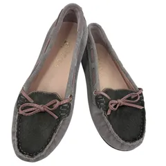 186001 現状品 DIANA ダイアナ モカシン 22.5cm グレー レディース