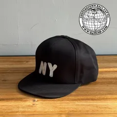 COOPERSTOWN BALL CAP (クーパーズタウンボールキャップ) HI CROWN CAP SNAPBACK NY (BLACK)