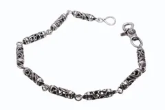 CHROME HEARTS クロムハーツ ケルティック ローラーウォレットチェーン 9リンク 約218g 美品 中古 4b010867のサムネイル