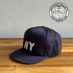 COOPERSTOWN BALL CAP (クーパーズタウンボールキャップ) HI CROWN CAP SNAPBACK NY (NAVY)