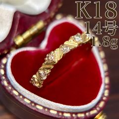 B060416)K18YGリング天使モチーフ18金約3号指輪 - メルカリ