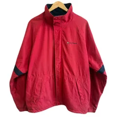 TOMMY HILFIGER トミーヒルフィガー セーリングジャケット コットン×ナイロンジャケット フリースライニング 赤 レッド Mサイズ No.M328