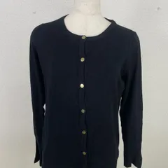 ZARA KNIT ザラ ニット カーディガン レディース M ブラック 金ボタン　20260120-0023