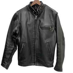 ショット SCHOTT シングルライダースジャケット ライナー付き USA製 レザー ジャケット ブラック 38サイズ 201MT-5185 VB