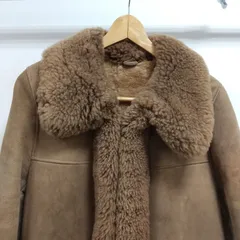 ks155◆ブラウン ムートンコート (M～L) レディース