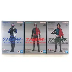 ◎BANDAI SPIRITS フィギュア S.H.Figuarts 仮面ライダー/本郷猛(シン・仮面ライダー) + 仮面ライダー第2+1号/一文字隼人 + 仮面ライダー第0号 「シン・仮面ライダー」 魂ウェブ商店限定 3点セット 開封品