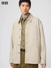 新品 UNIQLO U オーバーサイズ カラーデニムジャケット XXL ナチュラル