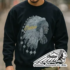Indian Motocycle インディアン スウェット トレーナー メンズ レディース sweat printed プリント ブランド IC-3012 7986579 (Vintageブラック)のサムネイル