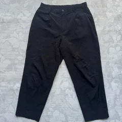 GU ジーユー イージータックテーパードパンツ XL 黒 アンクル丈