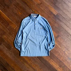 CHEMISE LACOSTE 70s Satin L/S Polo Shirt / Cotton 100% Size 4