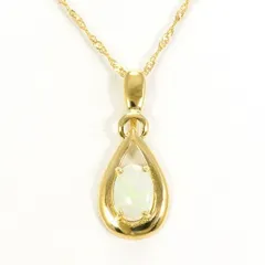 K18YG　ネックレス　necklace　オパール　総重量約1.4g　約40cm