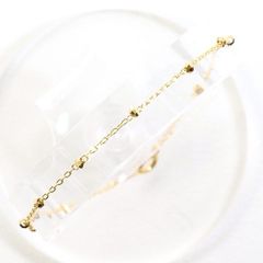 まま様専用 美品 18k ゴールド ブレスレット ブルートパーズの石付き