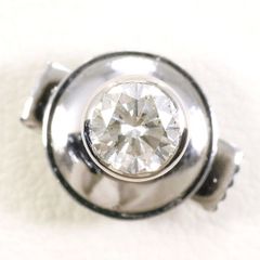 0.2ctダイヤモンドのシングルピアス✳︎PT900144面カット D&D144 