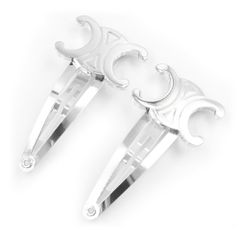 セリーヌ 46Z656SLB トリオンフ スナップ ヘアクリップ 2つセット