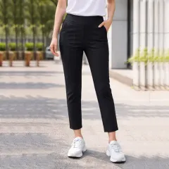 쎄샵 ST101 ストレッチ 8分 スーツ イージーパンツ ブラック 66-1個