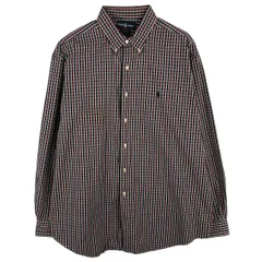 古着 ラルフローレン Ralph Lauren MARLOWE 長袖 ボタンダウンチェックシャツ メンズXL相当/eaa607076